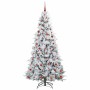 Árbol de Navidad artificial con ramas articuladas Verde 210 cm