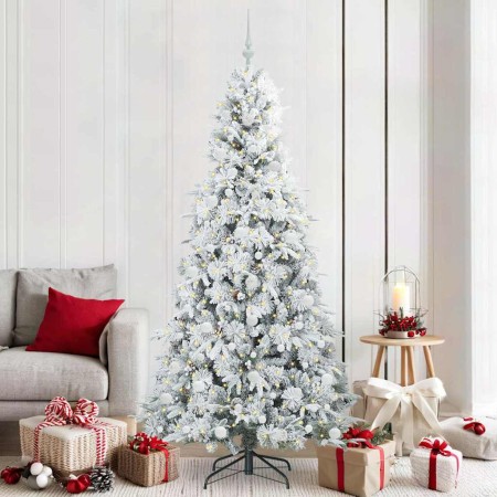 Árbol de Navidad artificial con ramas articuladas Verde 210 cm