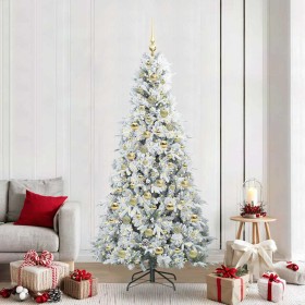 Árbol de Navidad artificial con ramas articuladas Verde 210 cm