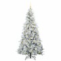 Árbol de Navidad artificial con ramas articuladas Verde 210 cm