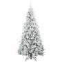 Árbol de Navidad artificial con ramas articuladas Verde 210 cm