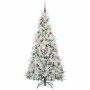 Árbol de Navidad artificial con ramas articuladas Verde 210 cm