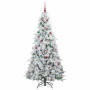 Árbol de Navidad artificial con ramas articuladas Verde 210 cm