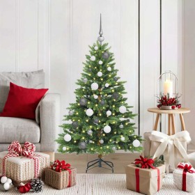 Árbol de Navidad artificial con 150 LED Verde 120 cm PE y PVC