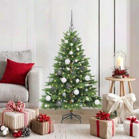 Árbol de Navidad artificial con 150 LED Verde 120 cm PE y PVC