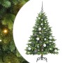 Árbol de Navidad artificial con 150 LED Verde 120 cm PE y PVC