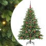 Árbol de Navidad artificial con 150 LED Verde 120 cm PE y PVC