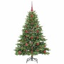 Árbol de Navidad artificial con 150 LED Verde 120 cm PE y PVC