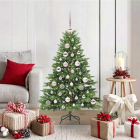 Árbol de Navidad artificial con 150 LED Verde 120 cm PE y PVC