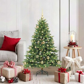 Árbol de Navidad artificial con 150 LED Verde 120 cm PE y PVC