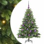 Árbol de Navidad artificial con 150 LED Verde 120 cm PE y PVC