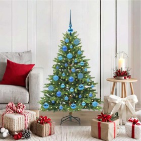 Árbol de Navidad artificial con 150 LED Verde 120 cm PE y PVC