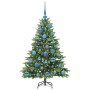 Árbol de Navidad artificial con 150 LED Verde 120 cm PE y PVC