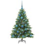 Árbol de Navidad artificial con 150 LED Verde 120 cm PE y PVC