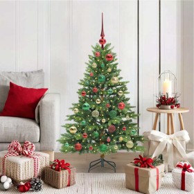 Árbol de Navidad artificial con 150 LED Verde 120 cm PE y PVC