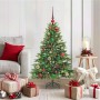 Árbol de Navidad artificial con 150 LED Verde 120 cm PE y PVC