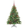 Árbol de Navidad artificial con 150 LED Verde 120 cm PE y PVC