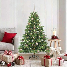 Árbol de Navidad artificial con 150 LED Verde 150 cm PE y PVC