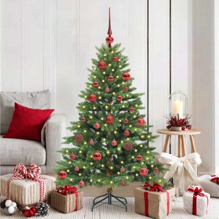 Árbol de Navidad artificial con 150 LED Verde 150 cm PE y PVC