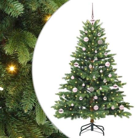 Árbol de Navidad artificial con 150 LED Verde 150 cm PE y PVC