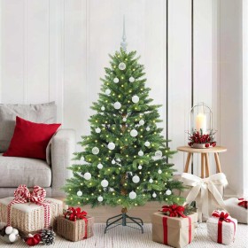 Árbol de Navidad artificial con 150 LED Verde 150 cm PE y PVC