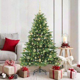 Árbol de Navidad artificial con 150 LED Verde 150 cm PE y PVC