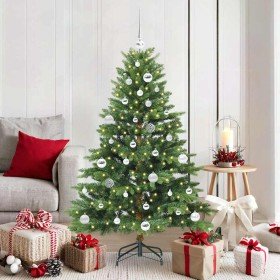Árbol de Navidad artificial con 150 LED Verde 150 cm PE y PVC