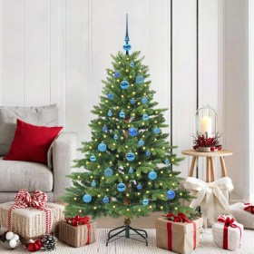 Árbol de Navidad artificial con 150 LED Verde 150 cm PE y PVC