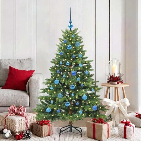 Árbol de Navidad artificial con 150 LED Verde 150 cm PE y PVC