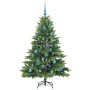 Árbol de Navidad artificial con 150 LED Verde 150 cm PE y PVC