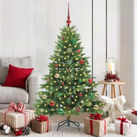 Árbol de Navidad artificial con 150 LED Verde 150 cm PE y PVC