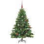 Árbol de Navidad artificial con 150 LED Verde 150 cm PE y PVC
