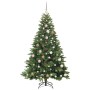 Árbol de Navidad artificial con 300 LED Verde 180 cm PE y PVC