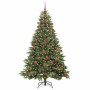 Árbol de Navidad artificial con 300 LED Verde 180 cm PE y PVC