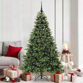 Árbol de Navidad artificial con 300 LED Verde 180 cm PE y PVC
