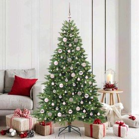 Árbol de Navidad artificial con 300 LED Verde 180 cm PE y PVC