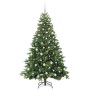 Árbol de Navidad artificial con 300 LED Verde 180 cm PE y PVC
