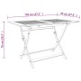 Folding garden table solid eucalyptus wood 120x70x75 cm by vidaXL, Garden tables - Ref: Foro24-312453, Price: 151,59 €, Disco...