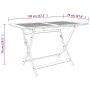 Folding garden table solid eucalyptus wood 120x70x75 cm by vidaXL, Garden tables - Ref: Foro24-312453, Price: 143,19 €, Disco...