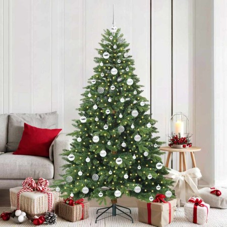 Árbol de Navidad artificial con 300 LED Verde 180 cm PE y PVC