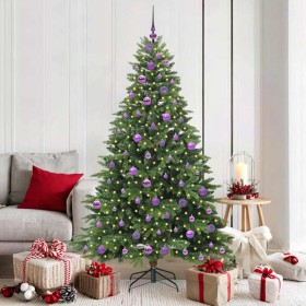 Árbol de Navidad artificial con 300 LED Verde 180 cm PE y PVC