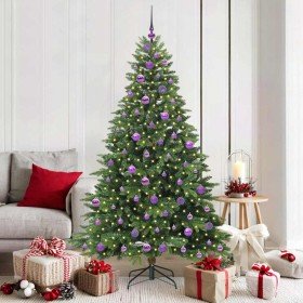 Árbol de Navidad artificial con 300 LED Verde 180 cm PE y PVC