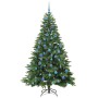Árbol de Navidad artificial con 300 LED Verde 180 cm PE y PVC