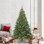 Árbol de Navidad artificial con 300 LED Verde 180 cm PE y PVC