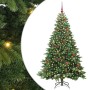 Árbol de Navidad artificial con 300 LED Verde 180 cm PE y PVC