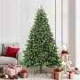 Árbol de Navidad artificial con 300 LED Verde 210 cm PE y PVC