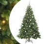 Árbol de Navidad artificial con 300 LED Verde 210 cm PE y PVC