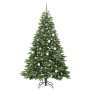 Árbol de Navidad artificial con 300 LED Verde 210 cm PE y PVC