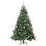 Árbol de Navidad artificial con 300 LED Verde 210 cm PE y PVC