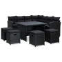 6-piece garden furniture set and black synthetic rattan cushions by vidaXL, Garden sets - Ref: Foro24-315230, Price: 857,30 €...